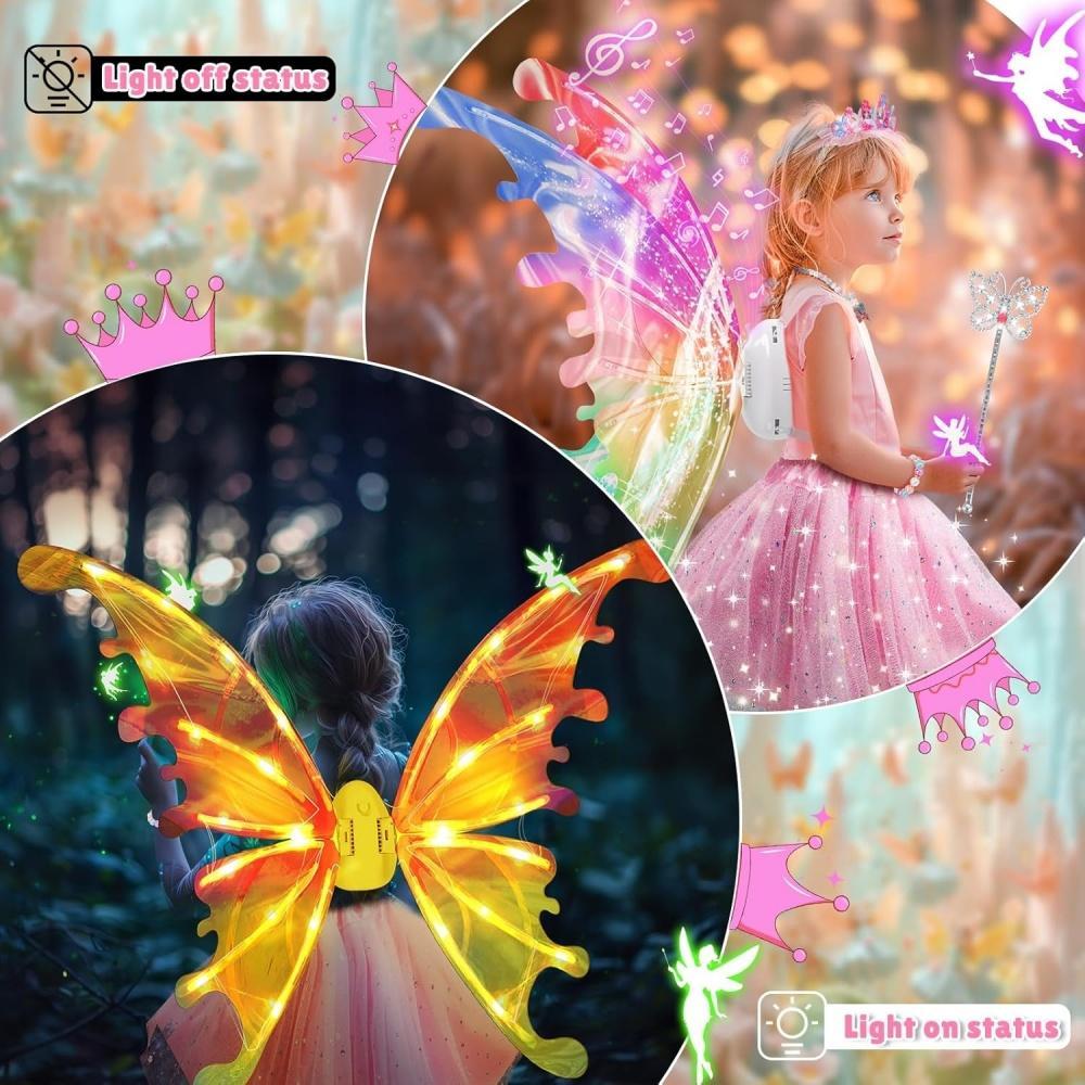 Dream Wings Toy Gradient Ribbon Light Light Portable Fun And Cute Touch Girls Favorite Gift