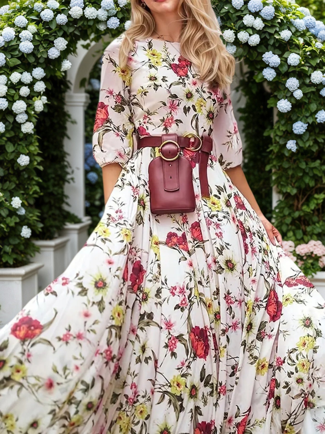 Women's Dresses, Flower Printed Dresses, Princess Dresses, Dresses
