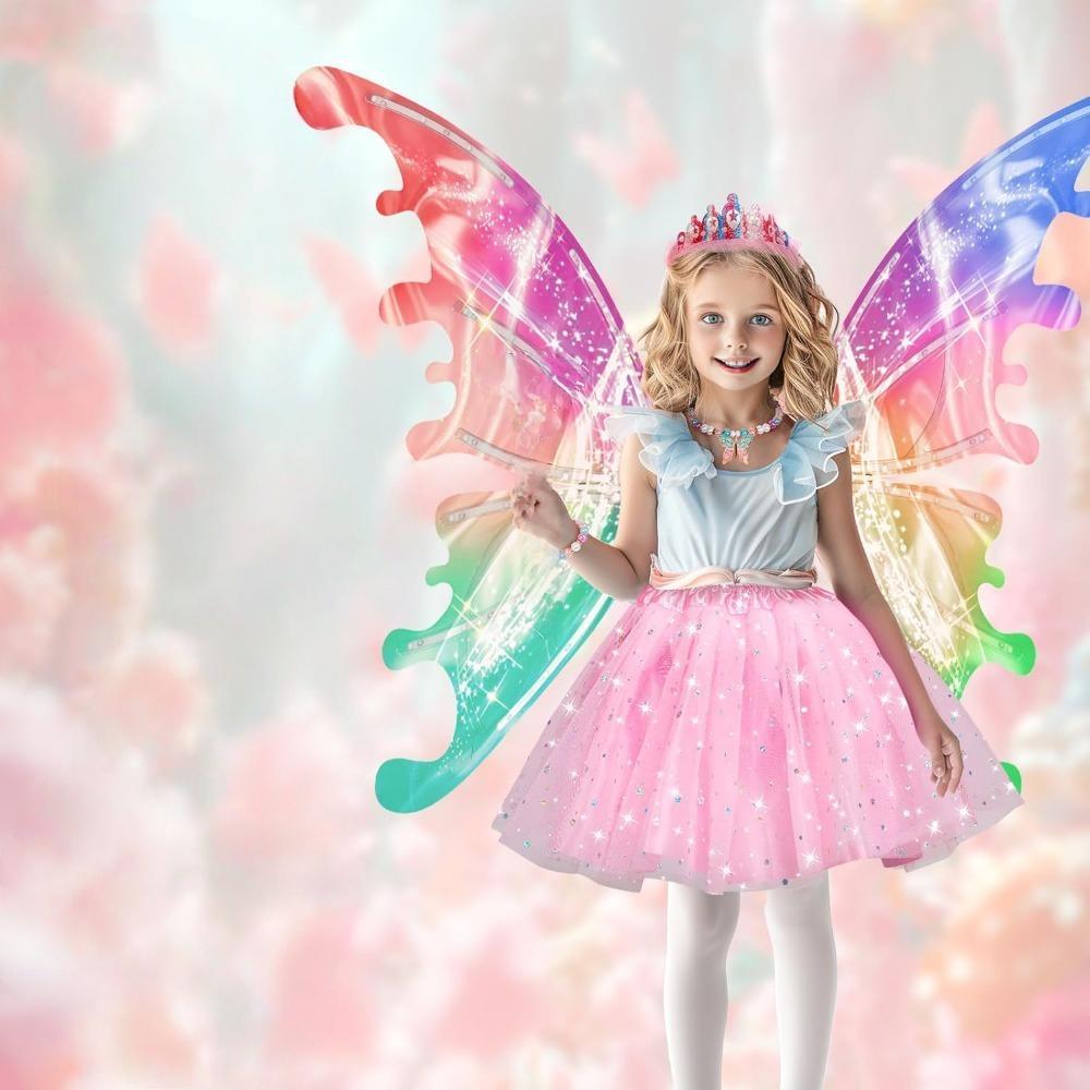 Dream Wings Toy Gradient Ribbon Light Light Portable Fun And Cute Touch Girls Favorite Gift